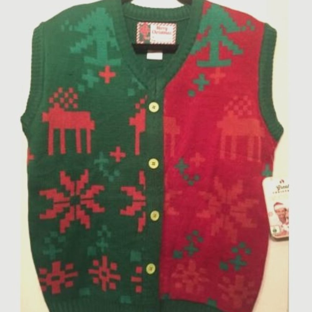NWT Ugly Christmas Sweater Vest Size Large